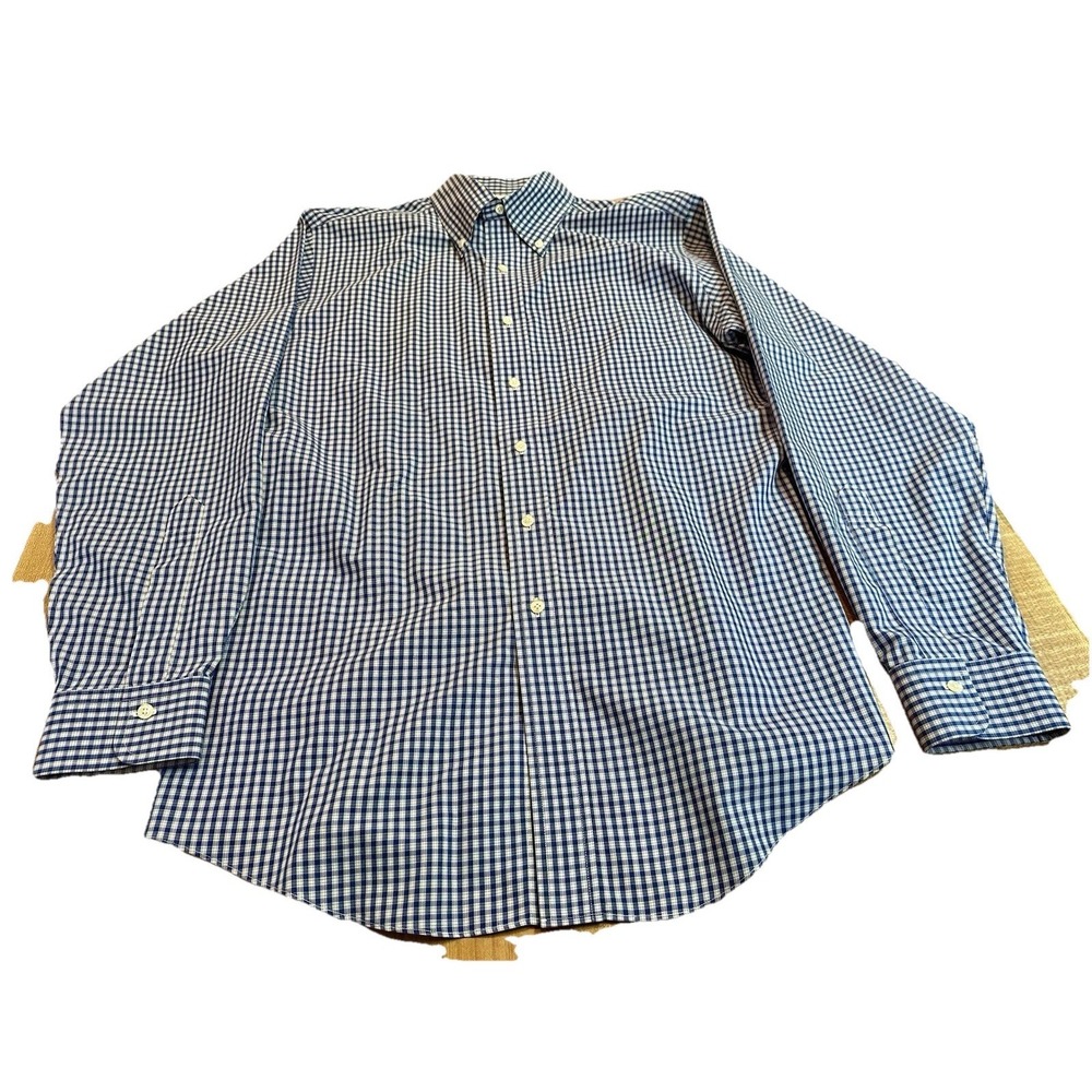 Brooks‎ Brothers 1818 Regent Original Polo Long Sleeve Shirt Size 15 1/2 - 34